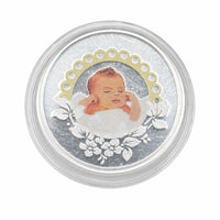 Load image into Gallery viewer, 999 fine silver newborn baby keepsake coin, 10 grams
