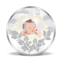 Load image into Gallery viewer, 999 Fine Silver Newborn Baby Keepsake Coin – 10g - Coin
