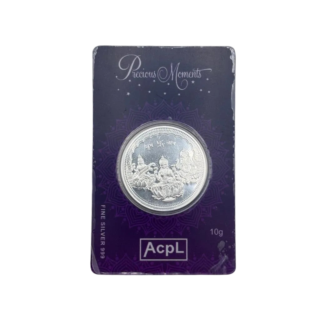 999 Fine Silver Saraswati Lakshmi Ganesha Coin – 10g