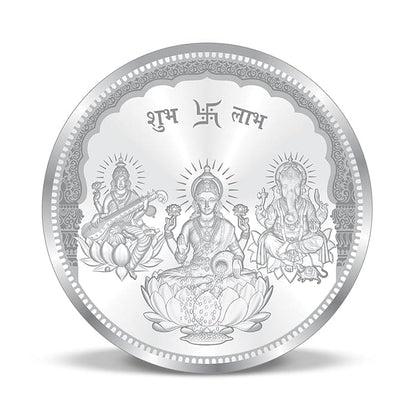 999 Fine Silver Saraswati Lakshmi Ganesha Coin – 10g