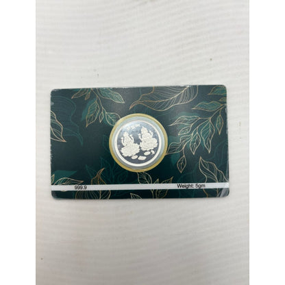 999 Fine Silver Shubh Labh Lakshmi Ganesha Coin - 5g