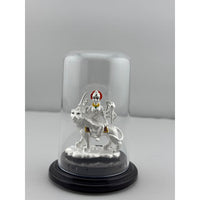Load image into Gallery viewer, 999 Pure Silver Ambemata Idol 7gm – Divine Amba Murti for Navratri &amp; Temple Décor
