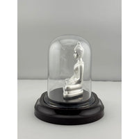 Load image into Gallery viewer, 999 Pure Silver Buddha Idol – Serene Gautam Buddha Murti for Peace &amp; Meditation

