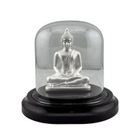 Load image into Gallery viewer, 999 Pure Silver Buddha Idol – Serene Gautam Buddha Murti for Peace &amp; Meditation
