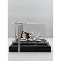 Load image into Gallery viewer, 999 Pure Silver Ganesh, Lakshmi &amp; Saraswathi Idol 17.75 gm

