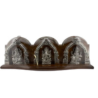 Load image into Gallery viewer, 999 Pure Silver Ganesh Lakshmi &amp; Saraswati Idol 155gm –
