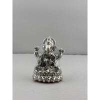 Load image into Gallery viewer, 999 Pure Silver Ganesha Idol Design 2 24gm – Divine Ganpati Murti for Home Mandir &amp; Gifting
