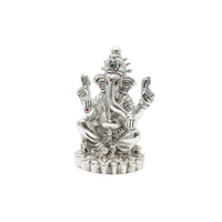 Load image into Gallery viewer, 999 Pure Silver Ganesha Idol Design 3 20gm – Divine Ganpati
