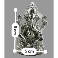 Load image into Gallery viewer, 999 Pure Silver Ganesha Idol Design 3 20gm – Divine Ganpati Murti for Home Mandir &amp; Gifting
