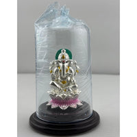 Load image into Gallery viewer, 999 Pure Silver Ganesha Idol – Ganpati Murti for Home Mandir &amp; Gifting
