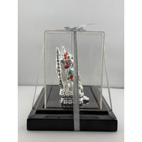 Load image into Gallery viewer, 999 Pure Silver Ganesha &amp; Lakshmi Idol 136gm – Grand Prosperity Murti for Home Mandir

