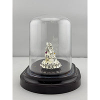 Load image into Gallery viewer, 999 Pure Silver Ganesha &amp; Lakshmi Idol 13gm – Prosperity Murti for Diwali &amp; Temple Décor
