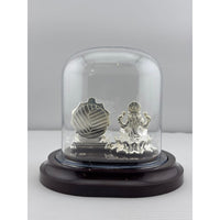 Load image into Gallery viewer, 999 Pure Silver Ganesha &amp; Lakshmi Idol 15gm – Prosperity Murti for Diwali &amp; Temple Décor
