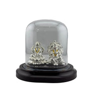 Load image into Gallery viewer, 999 Pure Silver Ganesha &amp; Lakshmi Idol 15gm – Prosperity

