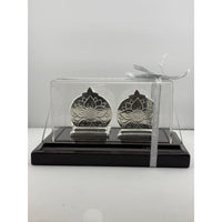 Load image into Gallery viewer, 999 Pure Silver Ganesha &amp; Lakshmi Idol 93gm – Divine Prosperity Murti for Home Mandir
