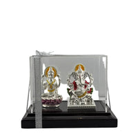 Load image into Gallery viewer, 999 Pure Silver Ganesha &amp; Lakshmi Idol 95gm in Protective
