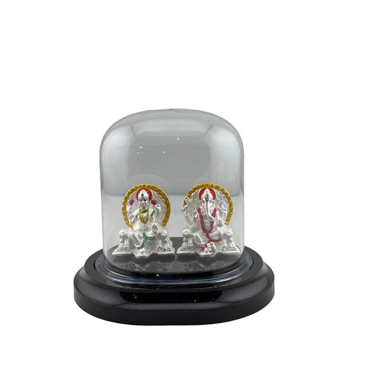 999 Pure Silver Ganesha & Lakshmi Idol Design 2 16gm –