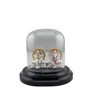 Load image into Gallery viewer, 999 Pure Silver Ganesha &amp; Lakshmi Idol Design 2 16gm –
