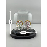Load image into Gallery viewer, 999 Pure Silver Ganesha &amp; Lakshmi Idol Design 2 16gm
