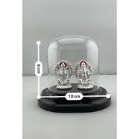 Load image into Gallery viewer, 999 Pure Silver Ganesha &amp; Lakshmi Idol Design 3 18gm
