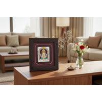 Load image into Gallery viewer, 999 Pure Silver Ganesha Photo Frame 20gm – Auspicious Frame silver idol
