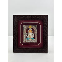 Load image into Gallery viewer, 999 Pure Silver Ganesha Photo Frame 20gm – Auspicious Frame silver idol
