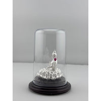 Load image into Gallery viewer, 999 Pure Silver Goddess Lakshmi Idol 9gm – Floral Laxmi Murti for Diwali &amp; Pooja
