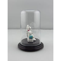 Load image into Gallery viewer, 999 Pure Silver Goddess Lakshmi on Sinhasan Idol 7gm
