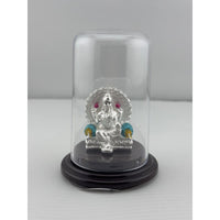 Load image into Gallery viewer, 999 Pure Silver Goddess Lakshmi on Sinhasan Idol 7gm
