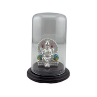 Load image into Gallery viewer, 999 Pure Silver Goddess Lakshmi on Sinhasan Idol 7gm
