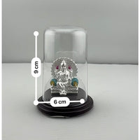 Load image into Gallery viewer, 999 Pure Silver Goddess Lakshmi on Sinhasan Idol 7gm
