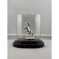 Load image into Gallery viewer, Three-quarter view of pure silver horse figurine
