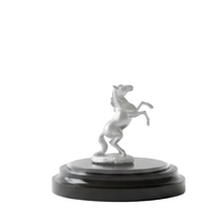 Load image into Gallery viewer, 999 Pure Silver Horse Idol in Protective Acrylic Dome – Vastu Silver Ghoda Murti for Prosperity &amp; Gifting 16G
