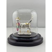 Load image into Gallery viewer, 999 Pure Silver Kamadhenu Idol 11gm – Sacred Wish – Fulfilling Cow Murti for Pooja
