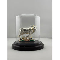 Load image into Gallery viewer, 999 Pure Silver Kamadhenu Idol 39.73 gm – Sacred Wish – Fulfilling Cow Murti for Home Mandir

