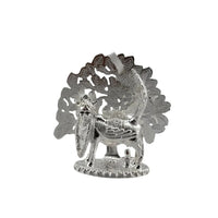 Load image into Gallery viewer, 999 Pure Silver Kamdhenu Cow with Calf Idol 12g –
