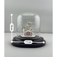Load image into Gallery viewer, 999 Pure Silver Kubera Idol 12gm – Divine Wealth God Murti for Home Mandir &amp; Gifting
