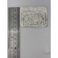 Load image into Gallery viewer, 999 Pure Silver Laxmi Ganesh Saraswati Yantra Plate – Trio
