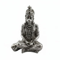 Load image into Gallery viewer, 999 Pure Silver Lord Hanuman Idol – Divine Bajrangbali
