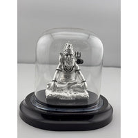 Load image into Gallery viewer, 999 Pure Silver Lord Shiva Idol 20gm in Protective Acrylic
