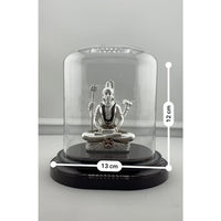 Load image into Gallery viewer, 999 Pure Silver Lord Shiva Idol in Protective Acrylic Dome - 35g
