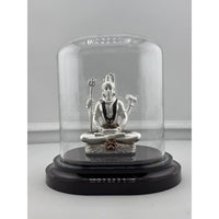Load image into Gallery viewer, 999 Pure Silver Lord Shiva Idol 35G in Protective Acrylic
