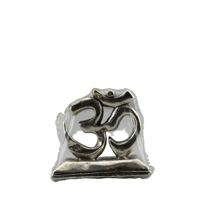 999 Pure Silver Om Symbol 10gm – Auspicious Spiritual Décor