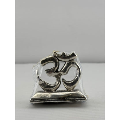 999 Pure Silver Om Symbol 10gm – Auspicious Spiritual Décor
