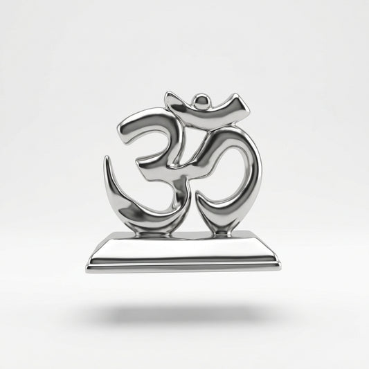 999 Pure Silver Om Symbol 10gm – Auspicious Spiritual Décor