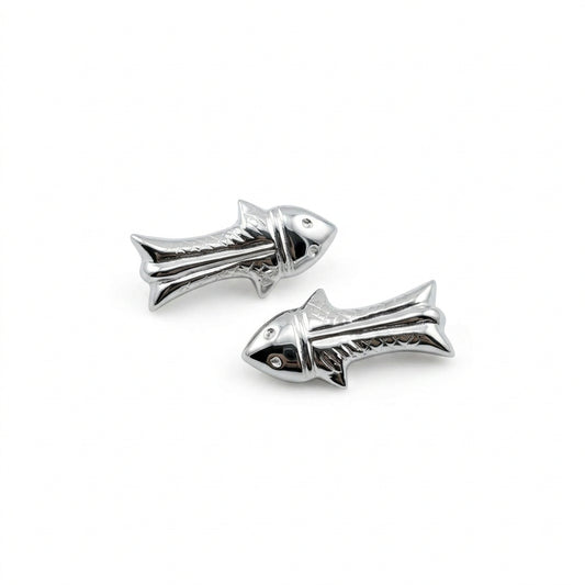 Silver Pair of Fish Figurine 2gm – Auspicious Matsya Symbol