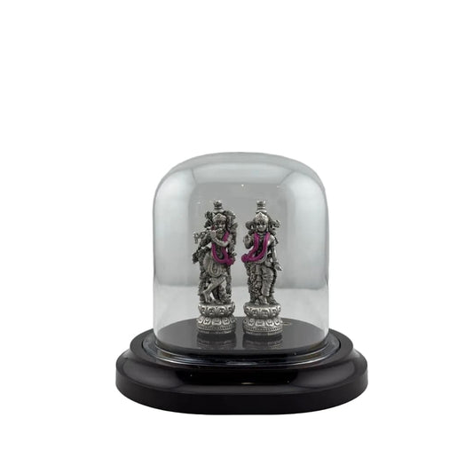 999 Pure Silver Radha Krishna Idol 12gm – Divine Couple