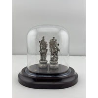 Load image into Gallery viewer, 999 Pure Silver Radha Krishna Idol 12gm – Divine Couple Murti for Temple &amp; Gifting
