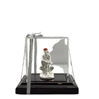 Load image into Gallery viewer, 999 Pure Silver Sai Baba Idol 9gm in Protective Acrylic
