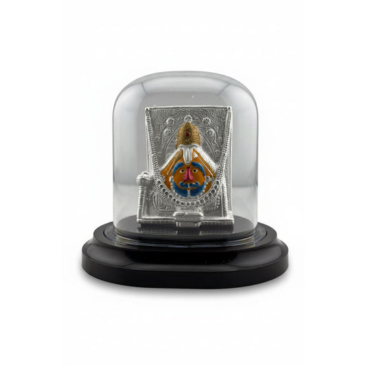 999 Pure Silver Salasar Balaji Idol in Protective Acrylic